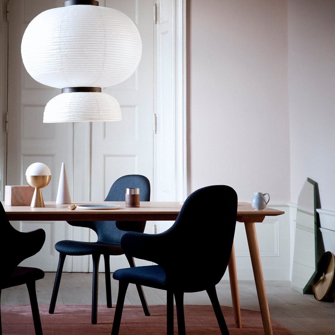 Formakami JH5 Pendant Light - Modern Paper Pendant Lamp for Dining Room, Living Room & Bedroom Lighting - Scandinavian Style Hanging Light Fixture