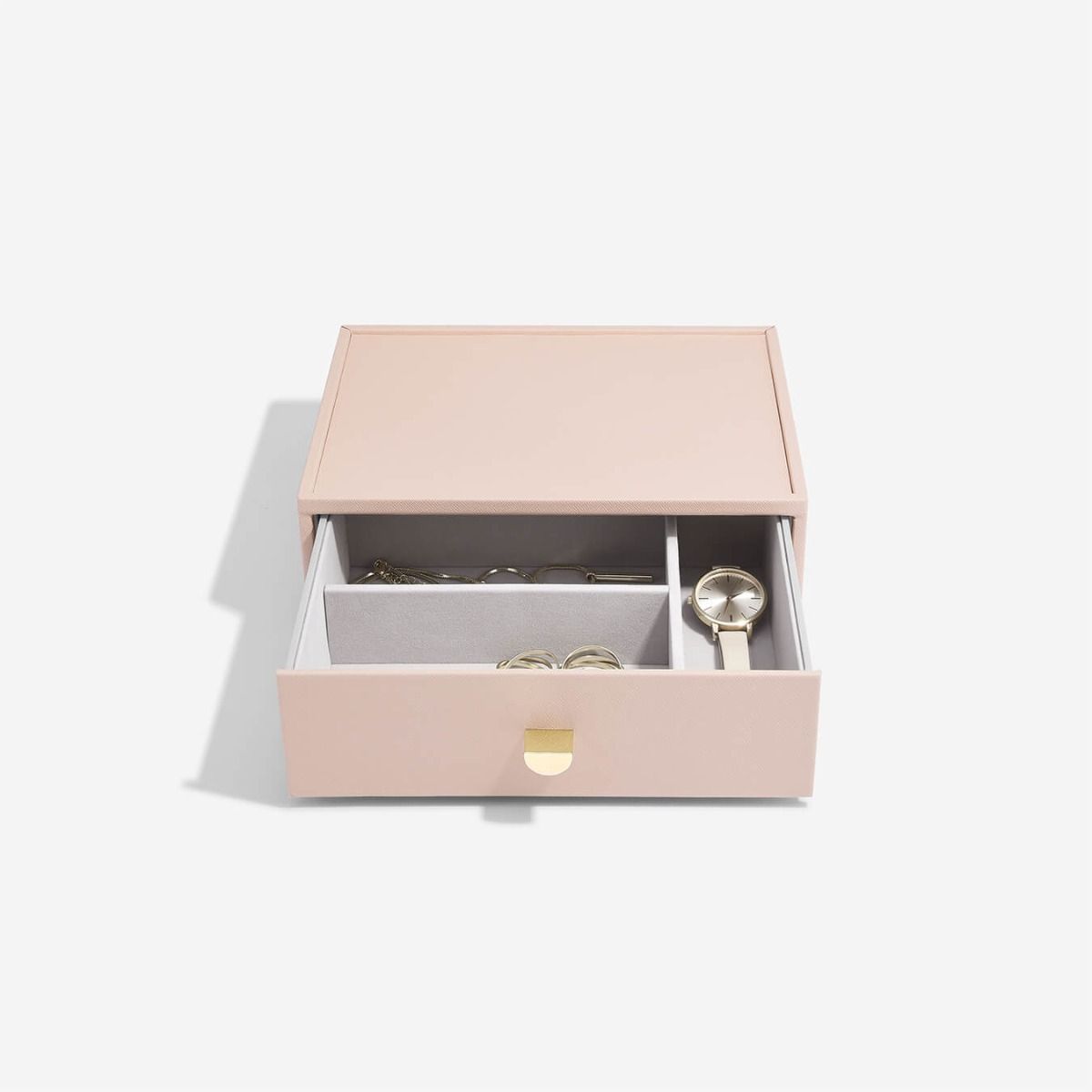 3-Piece Classic Drawer Organizer Set - Blush Pink or Taupe for Bedroom, Bathroom & Office Storage