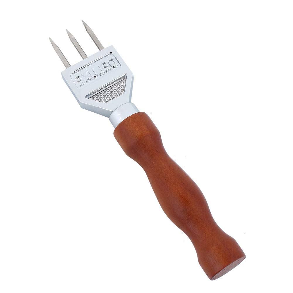 Jeffergarden Stainless Steel Ice Chisel with Wood Handle - Heavy Duty Ice Removal Pick, Crushed Ice Chipper for Bartenders & Home Bars - Perfect for Cocktails, Ice Sculpting & Kitchen Use