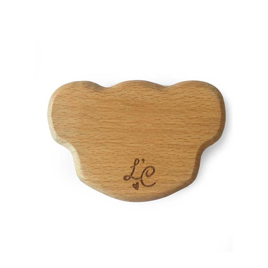 Organic Wooden Baby Rattle - Natural Teething Toy for Infants & Toddlers | Safe Non-Toxic Wooden Toy for Newborns | Perfect for Early Learning, Sensory Play and Soothing Teething Pain