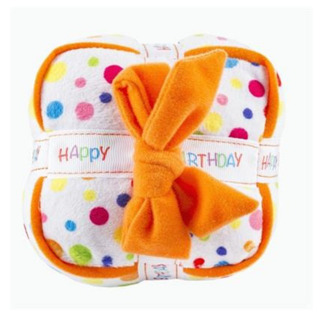 Happy Birthday Gift Box for Dogs - Fun Chew Toy for Small & Large Breeds - Perfect for Birthday Parties & Playtime