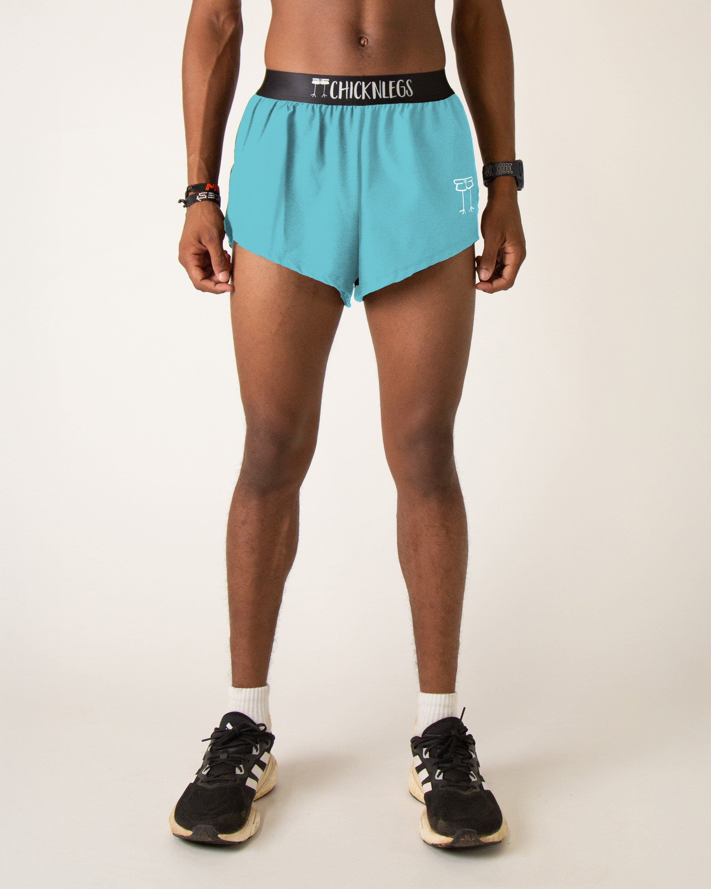 Men's Athletic 2 Split Running Shorts - Lightweight Sky Blue Workout Shorts for Jogging, Gym & Outdoor Sports