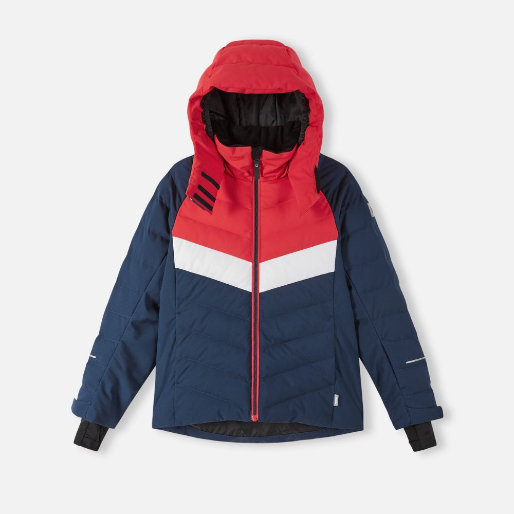 Reima Luppo Boys Waterproof Ski Jacket for Winter Sports - Navy Blue Snow Jacket for Kids Outdoor Activities