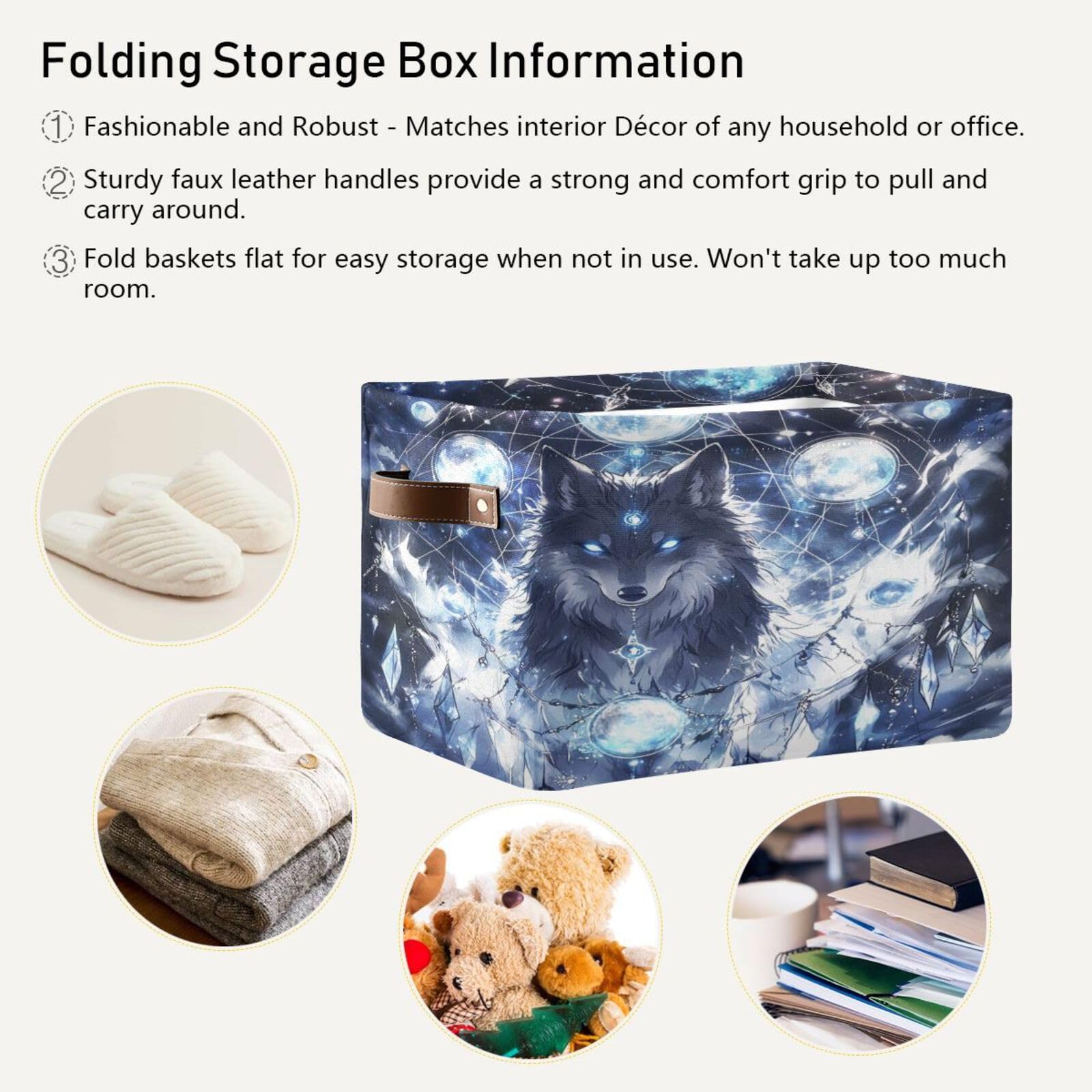 Large Fabric Storage Bins with Handles - Closet & Shelf Organizers for Clothes, Toys | Home Decor