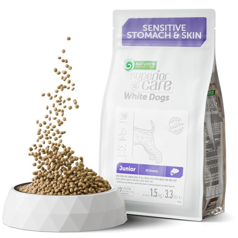 Premium Salmon Dog Food for Light Coat Puppies - All Breeds, Grain-Free & Hypoallergenic - Perfect for Sensitive Skin & Healthy Coat Maintenance