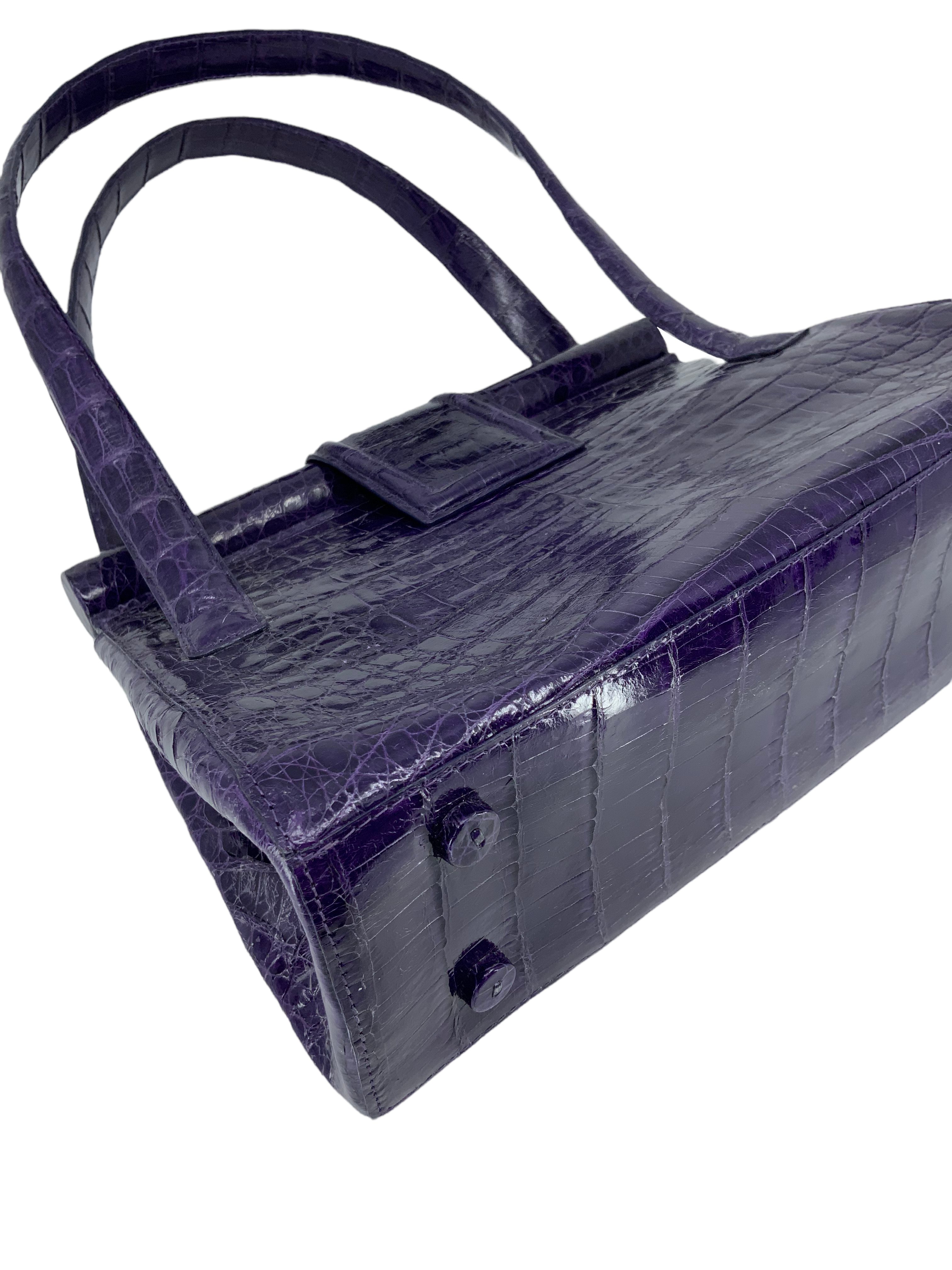 Nancy Gonzalez Genuine Crocodile Leather Top Handle Bag - Luxury Women's Handbag for Work, Parties & Special Occasions