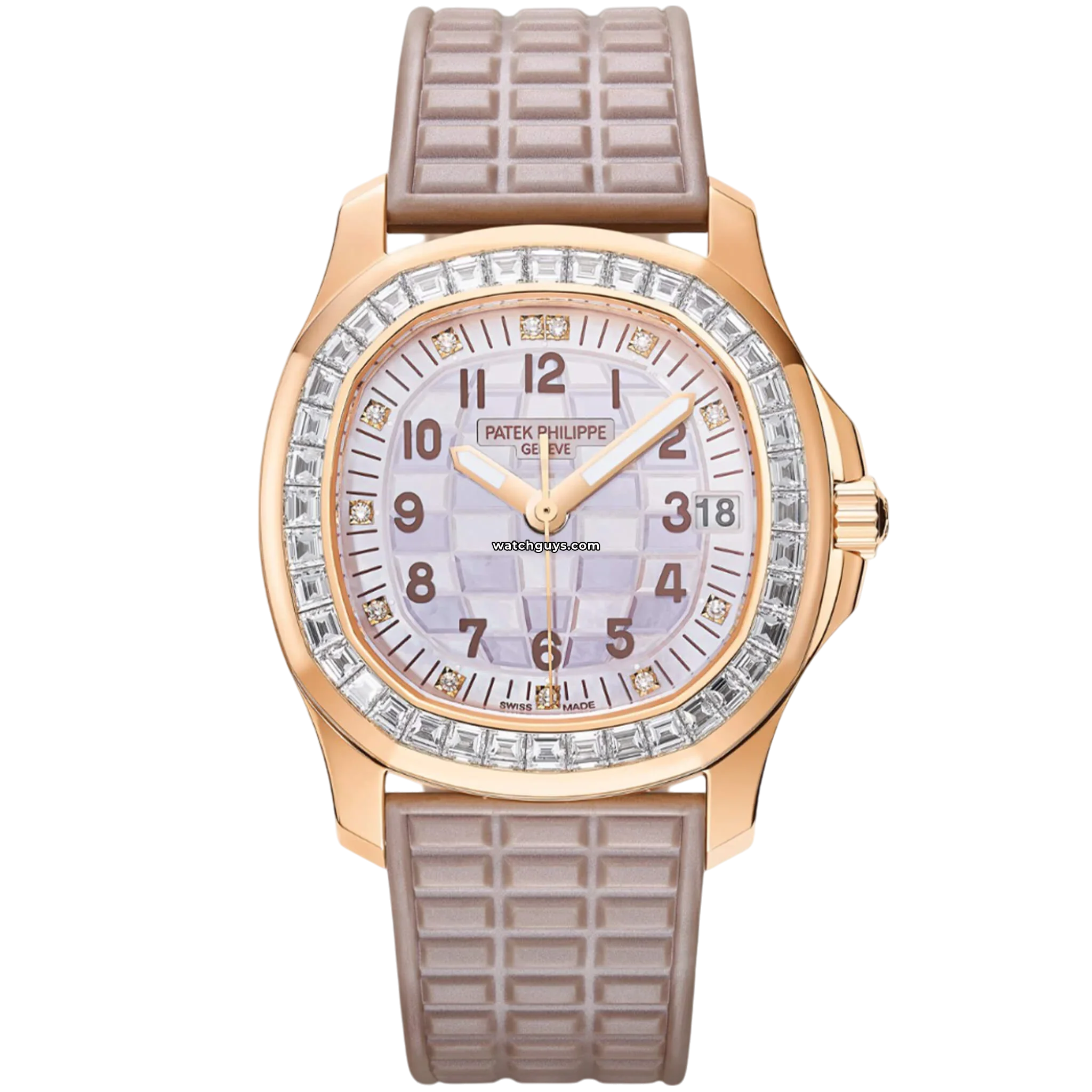 Luxury Patek Philippe Aquanaut Luce Haute Joaillerie 5072R-001 18K Rose Gold Diamond Watch for Women - Perfect for Gala Events & High-End Occasions
