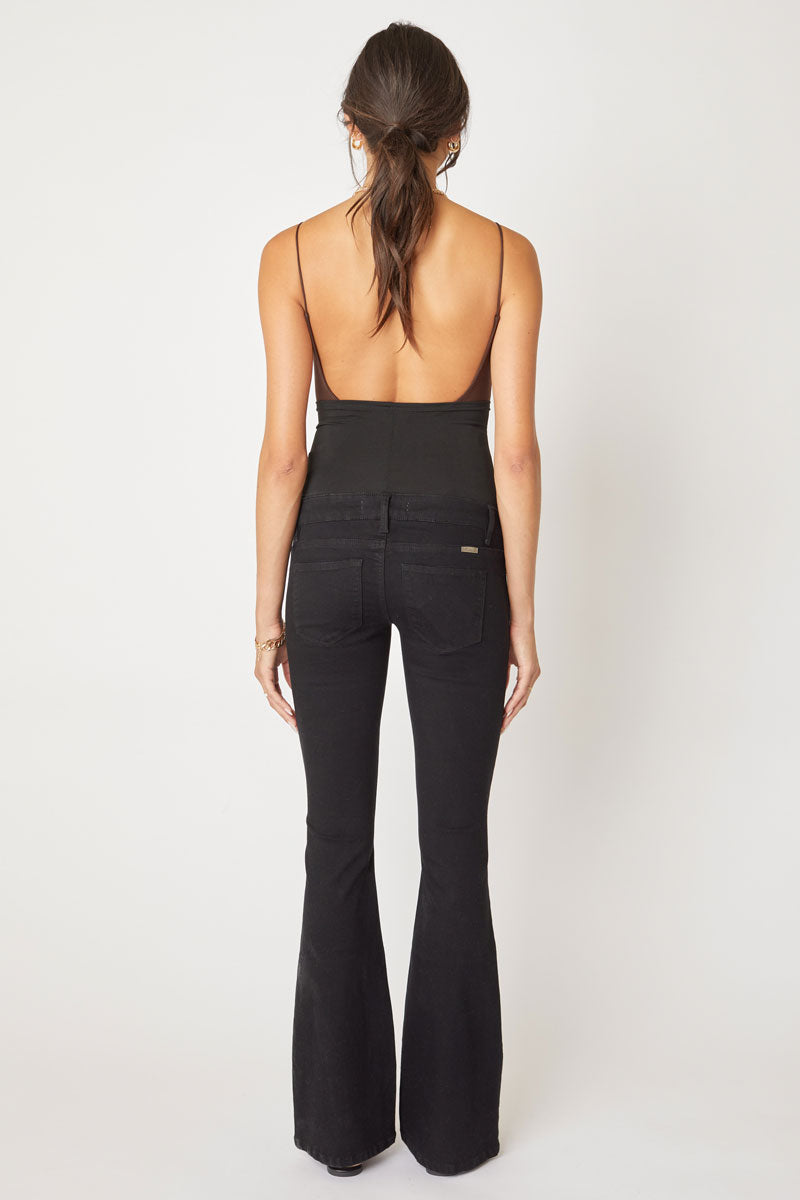 Diana Maternity Flare Jeans - Stretchy Comfortable Pregnancy Denim Pants for Women | Perfect for Casual Wear, Work & Everyday Outfits