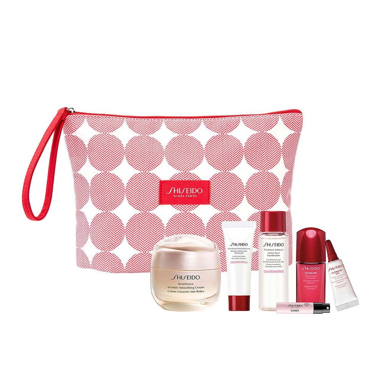 Benefiance Wrinkle Smoothing Cream Pouch Set - Anti-Aging Face Moisturizer for Women - Hydrating & Firming Skincare - Perfect for Daily Use & Travel