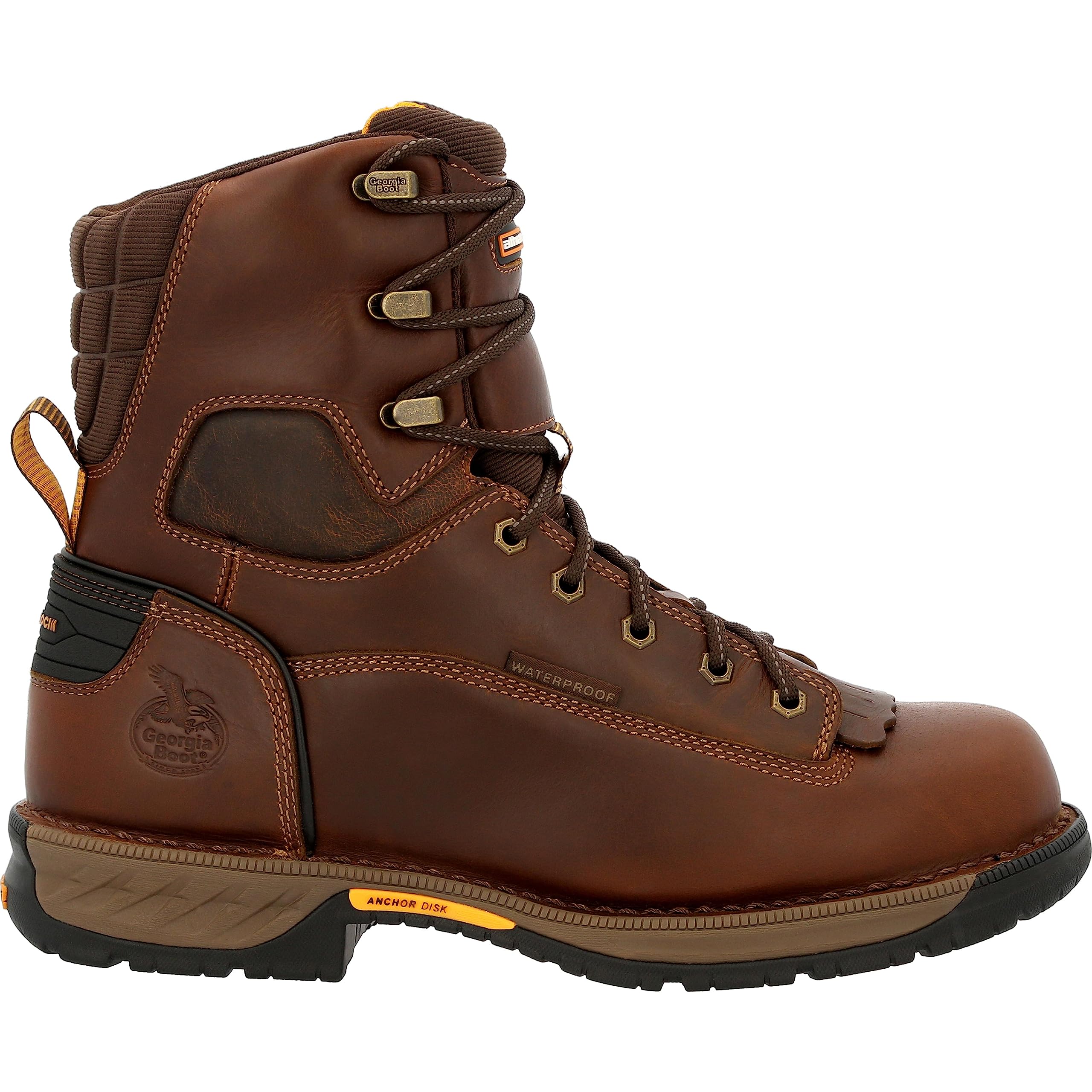 Georgia Boot Men's Athens 360 Industrial Work Boots - Steel Toe, Waterproof, Slip Resistant for Construction & Heavy Duty Jobs