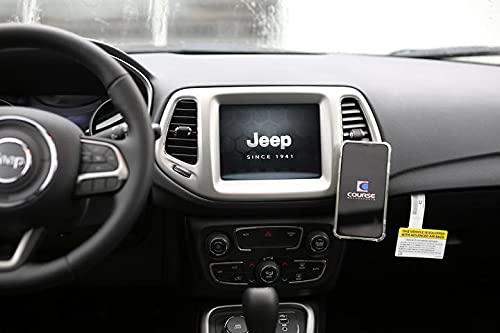Course Motorsports DirectFit Phone Mount - Magnetic & Wireless Charging for Jeep Compass (2017-2021) | Universal Phone Compatibility | Secure Hands-Free Car Mount for GPS Navigation & Road Trips
