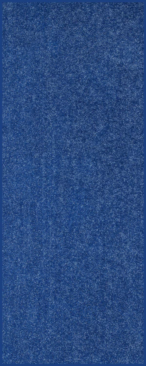 Home Queen Solid Color Custom Size Runner Area Rug 4' x 40' - Stain Resistant, Pet-Friendly Machine-Made Rug for Living Room, Hallway & Wedding Decor - Royal Blue Luxury Carpet for Home & Special Occasions