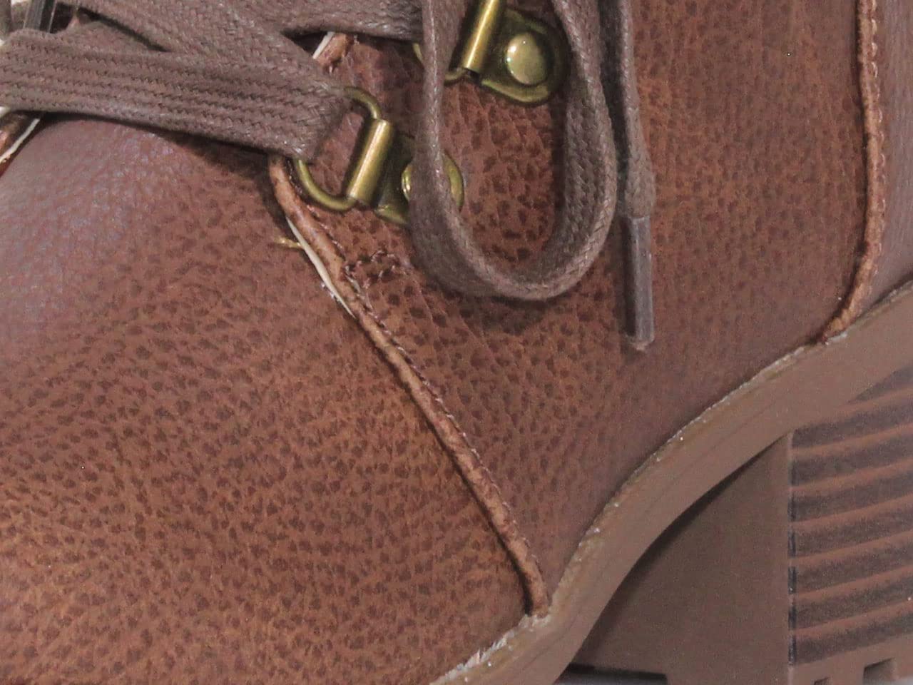 MIA Girl's Lil Annamaria Cognac Leather Shoes for Toddler & Kids - Comfortable Casual & Dress Footwear for School, Play & Special Occasions