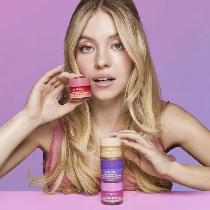 LANEIGE Vitamin C Lip Sleeping Mask - Intensive Hydration Overnight Lip Treatment for Dry & Chapped Lips - Perfect for Nighttime Skincare Routine & Winter Lip Care