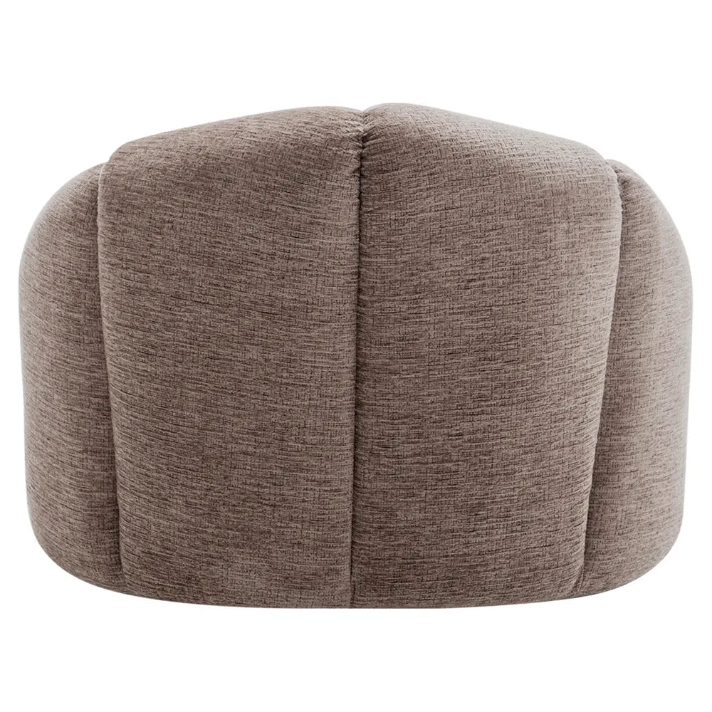 Luxury Avalon Occasional Chair in Soft Mink Chenille Fabric - Perfect for Living Room, Bedroom or Office Reading Nook