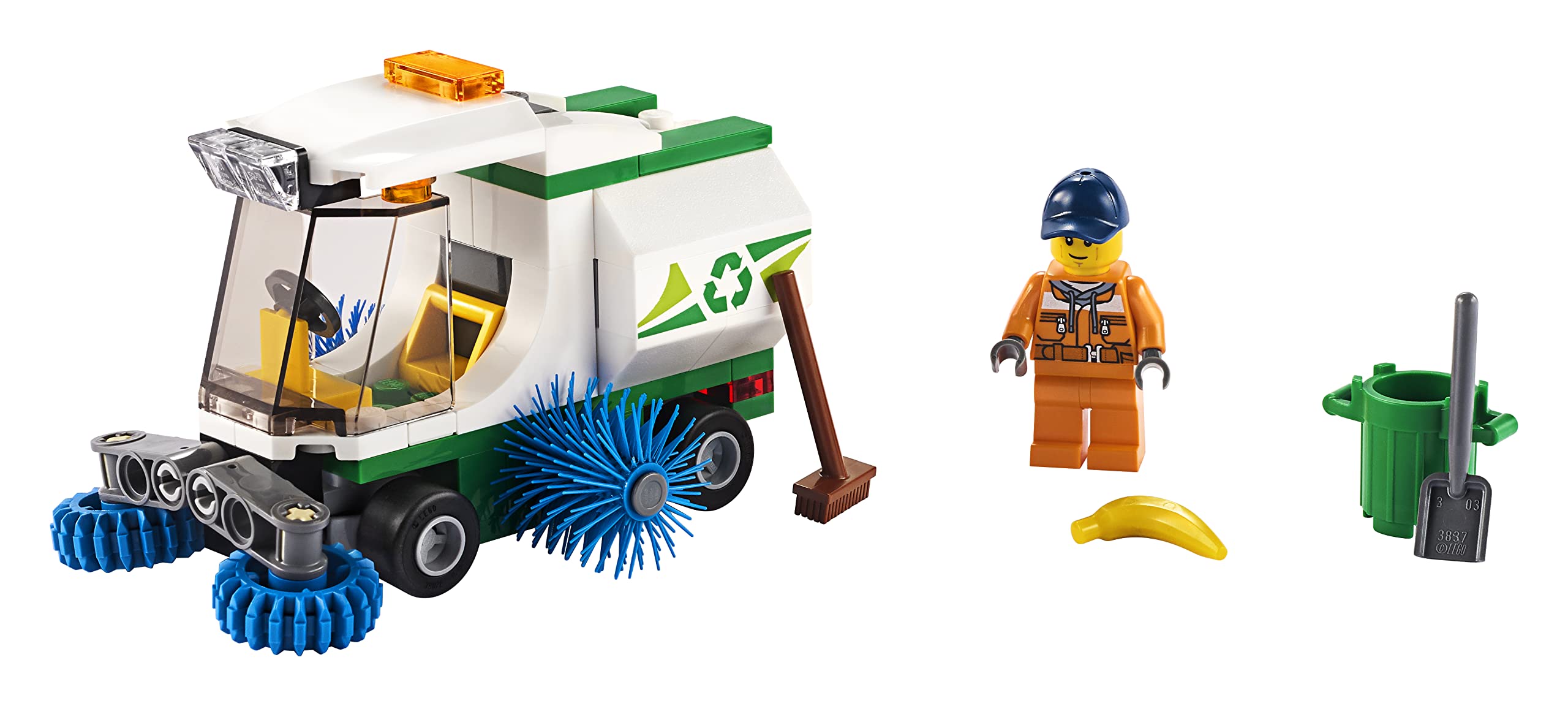 LEGO 60249 City Great Vehicles Street Sweeper Toy Truck - Fun Construction Vehicle Playset for Kids, Perfect for Pretend Play & City Building Scenes