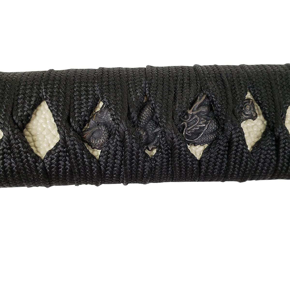 Handmade Samurai Sword Katana - 1045 Carbon Steel Full Tang Blade, Fully Disassemblable - Perfect for Collectors, Unique Gifts & Martial Arts Practice - Premium Straw Mat Cutting Training Tool (Model 127-Black) | Japanese Sword Display, Cosplay Prop, Home Decor & Bushido Enthusiasts