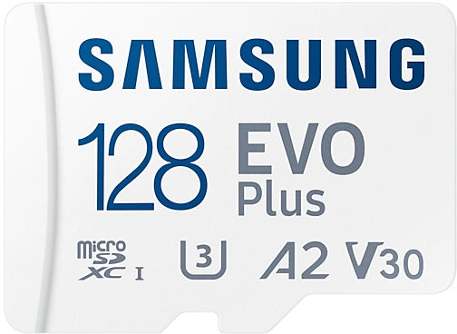 Samsung EVO Plus Micro SD Card 128GB - High Speed Memory Card for Smartphones, Cameras, Drones & Gaming - U3, Class 10, 4K UHD, Full HD, Waterproof, Shockproof & Temperature Proof