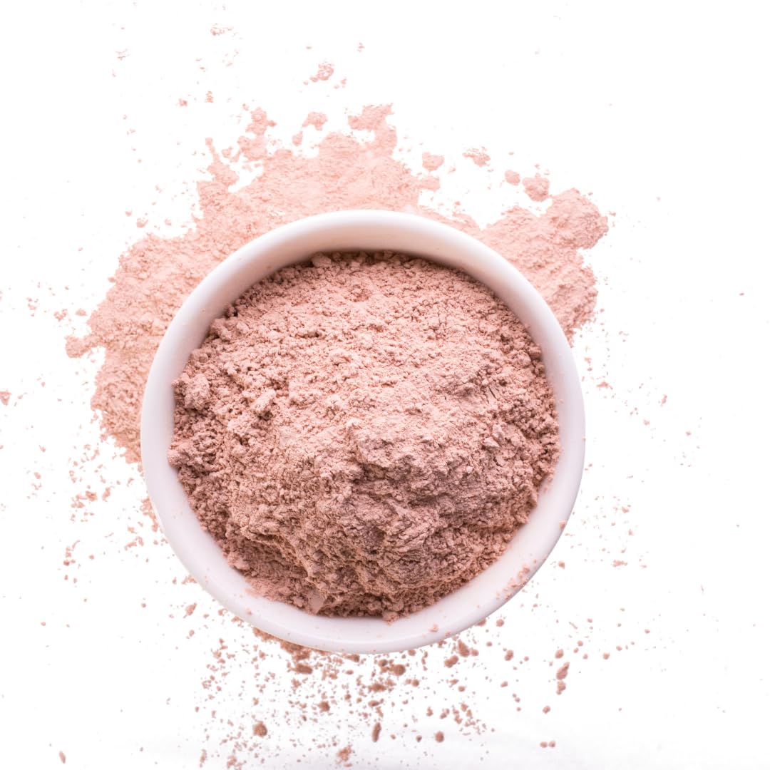 Hibiscus Rose Hydrating & Exfoliating Facial Mask - Anti-Aging Clay Powder Mask for Glowing Skin | Skin Treatment & Detoxifying Face Mask (2 oz) | Perfect for Spa Night & Self-Care Routine
