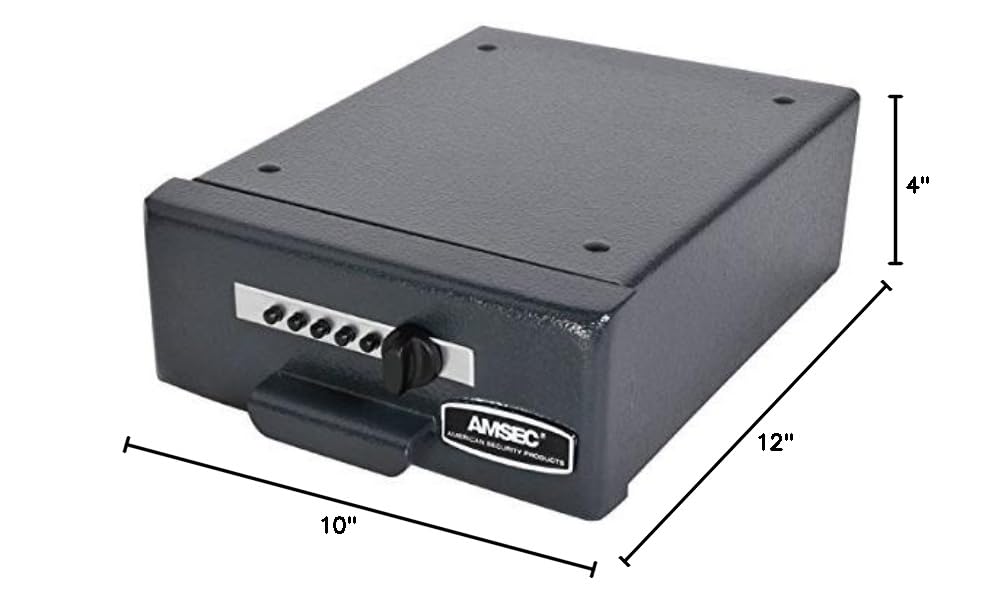 American Security Hide-A-Safe Handgun Safe - Biometric & Keypad Lock Gun Safe for Pistols - Perfect for Home, Office, and Vehicle Use