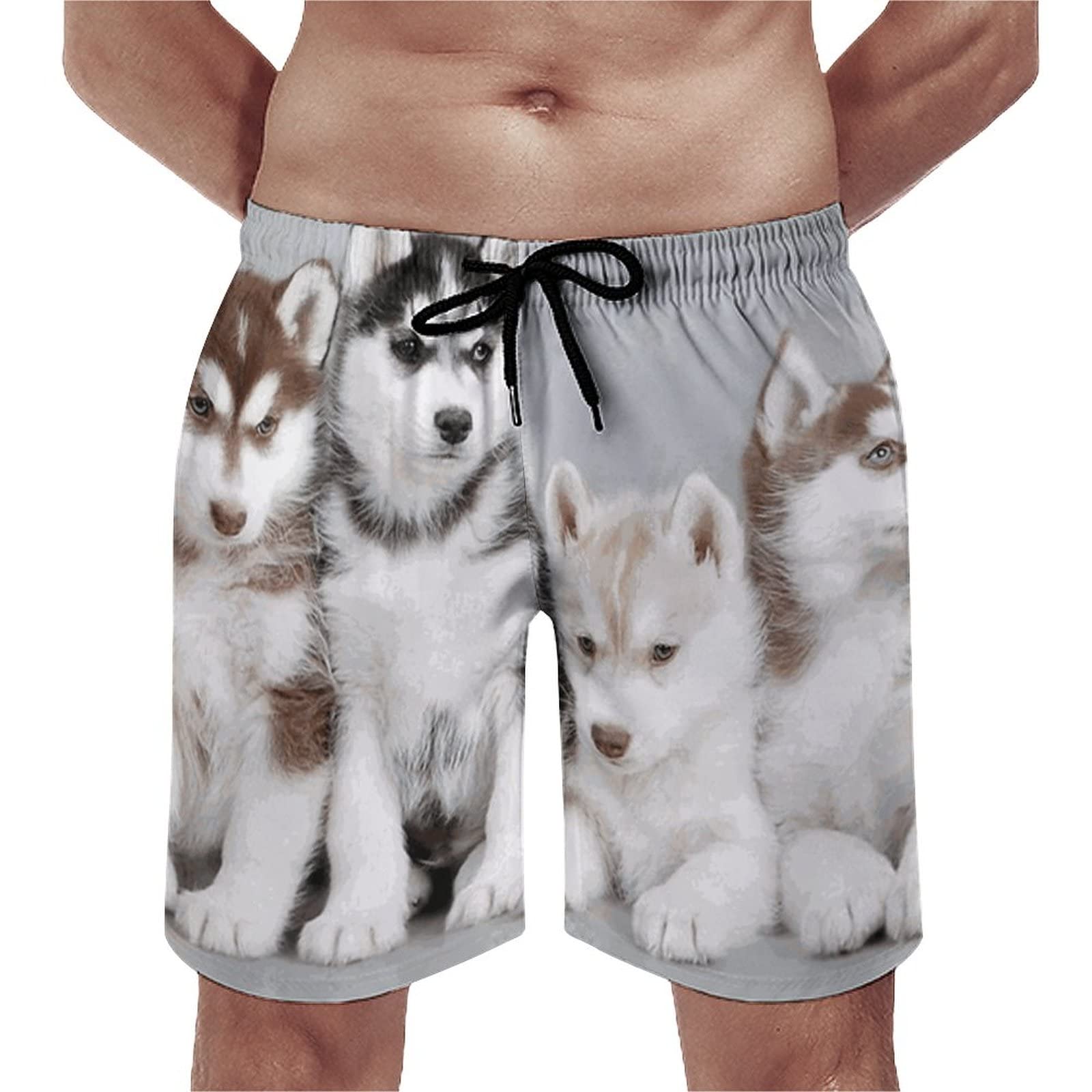 Men's Quick-Dry Lightweight Swim Trunks & Workout Shorts with Ethnic Floral Mandala Design - Perfect for Swimming, Gym, Beach & Summer Activities