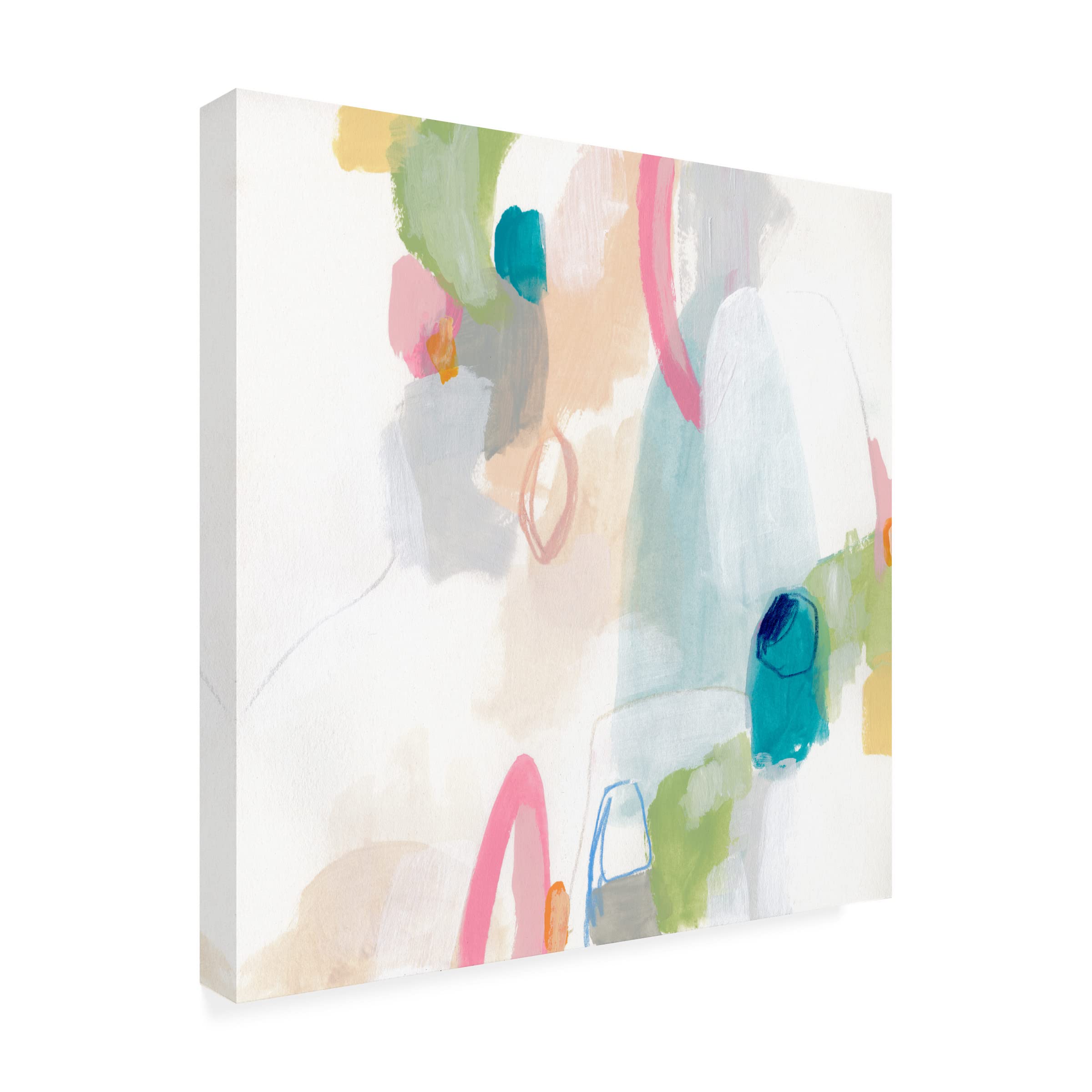 Trademark Fine Art 'Candy Jacket I' Canvas Wall Art Print by June Erica Vess - Vibrant Pop Art Decor for Living Room, Bedroom & Office