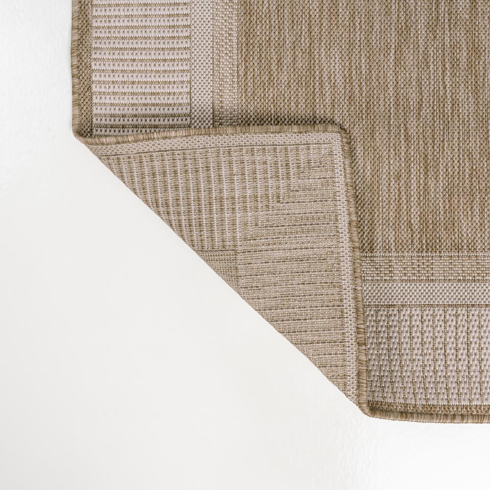 Stylish Hali Coastal Casual Wide Stripe Border Area Rug - Soft & Durable for Living Room, Bedroom, or Beach House Decor