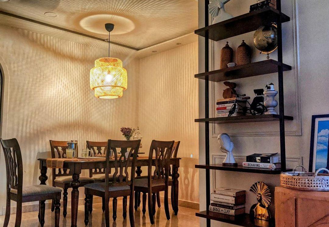 Modern Bamboo Pendant Light Fixture - Handwoven Natural Rattan Hanging Lamp for Kitchen Island, Dining Room & Bedroom Decor - Eco-Friendly Lighting Solution
