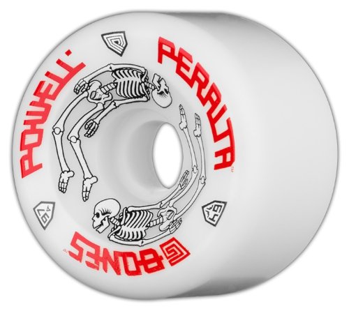 Powell Peralta G-Bones 64mm 97a Urethane Skateboard Wheels - White - High Performance Cruiser & Street Skate Wheels for Smooth Rides & Tricks