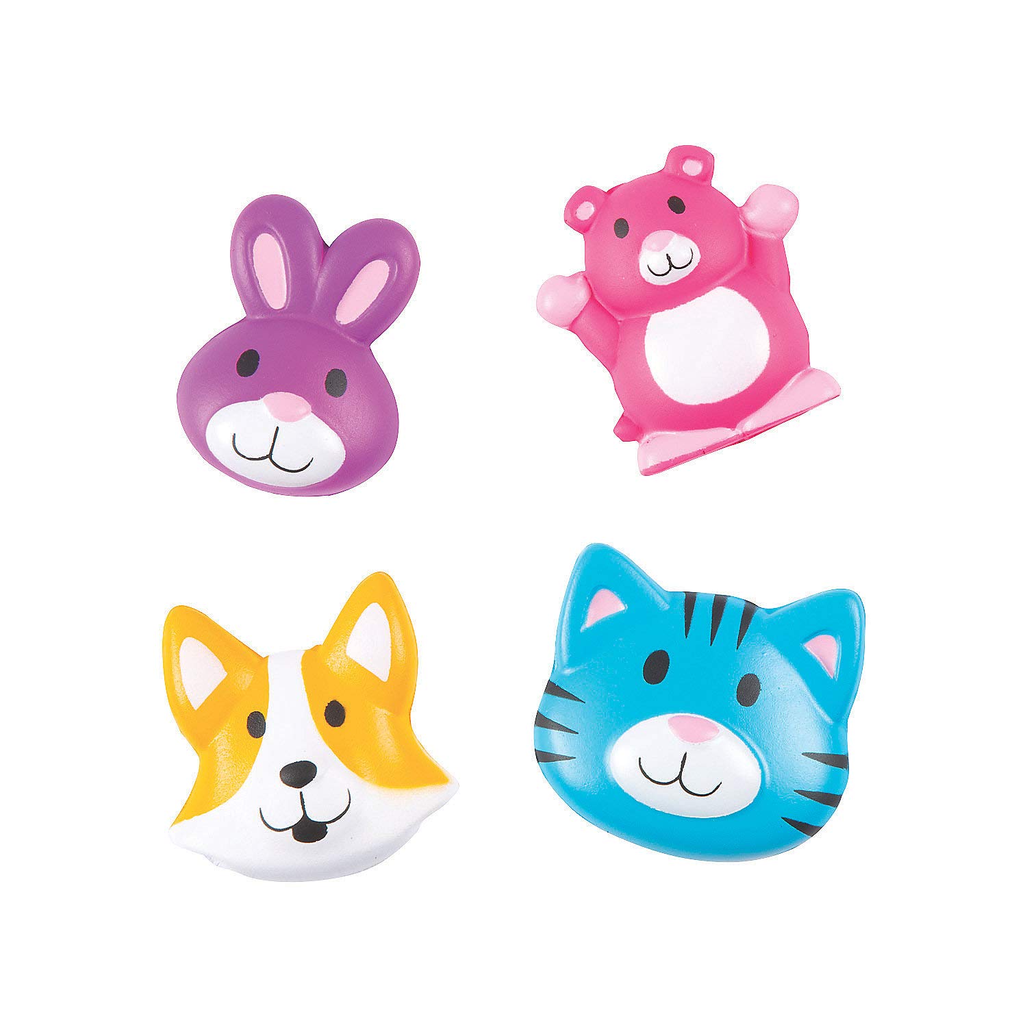 Fun Express Pets Squishy Stickers - 12-Piece Cute Animal Sticker Set for Kids, DIY Scrapbooking, Journaling & School Supplies - Perfect for Notebooks, Planners & Craft Projects