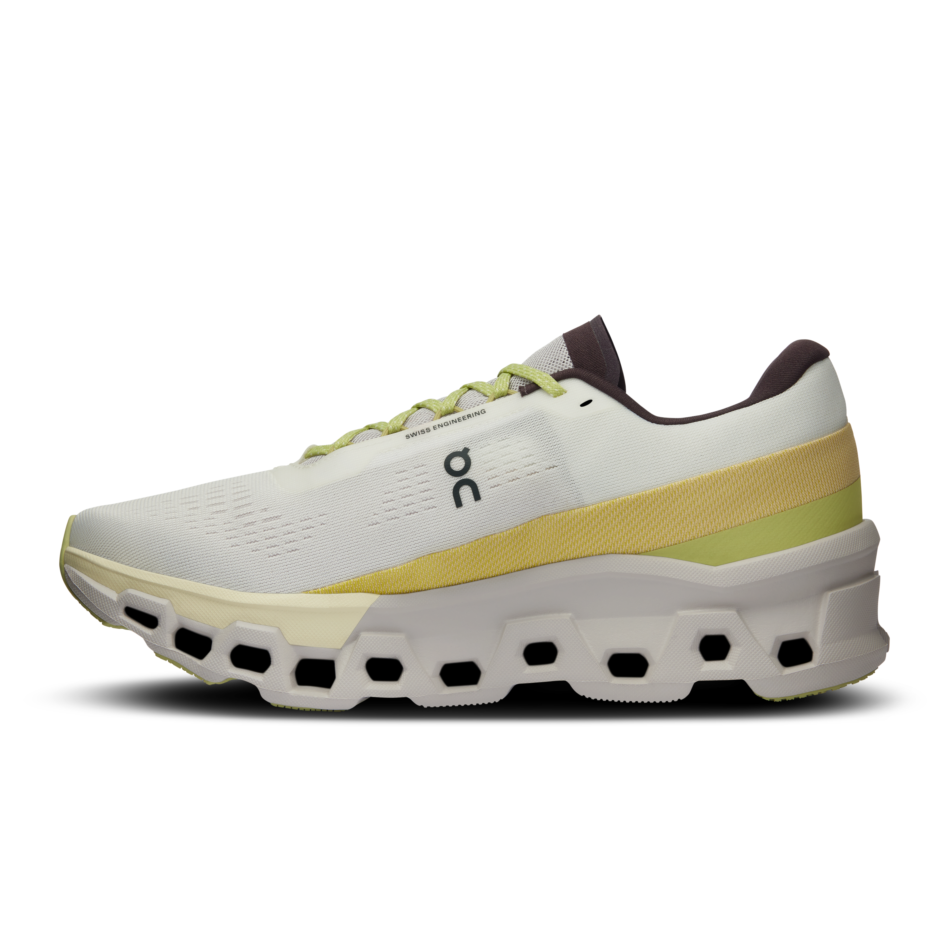 On Running Men's Cloudmonster 2 Running Shoes - Undyed/Zest Color - Lightweight Cushioned Sneakers for Road Running & Gym Workouts