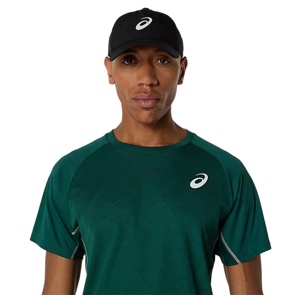 ASICS Men's Match Actibreeze Performance Tee - Breathable & Lightweight Saxon Green - Perfect for Running, Tennis & Gym Workouts