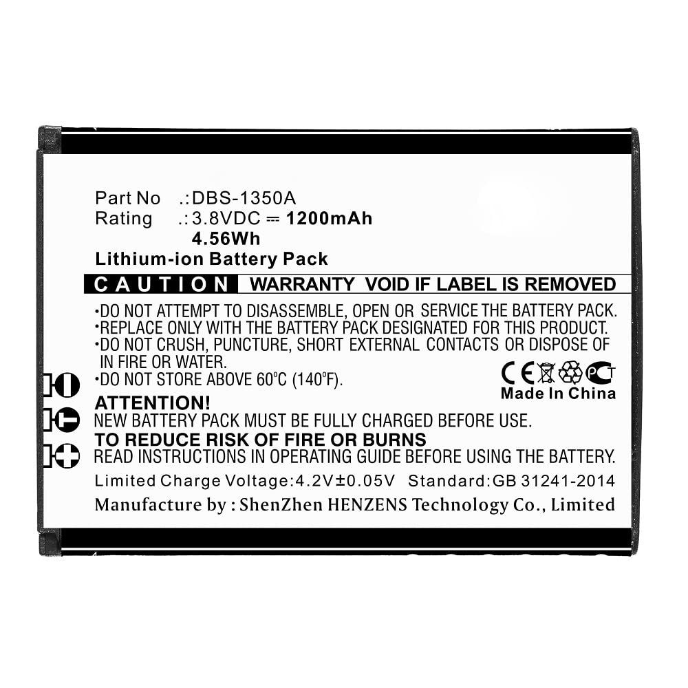 Synergy DBS-1350A Battery - 1200mAh Li-ion for Doro Phones (Home/Office Use)