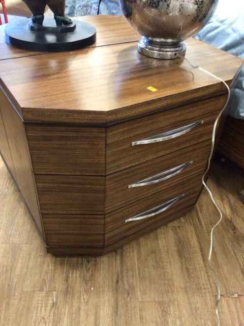 Lexington Home Kitano Barnes Warm Hazelnut Nightstand - Solid Wood Bedside Table with Drawer for Bedroom, Living Room & Guest Room Decor