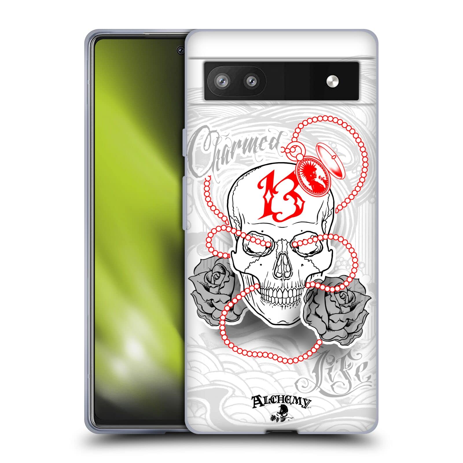 Alchemy Gothic Skull Case for Google Pixel 6a - Gothic Jewelry Protection