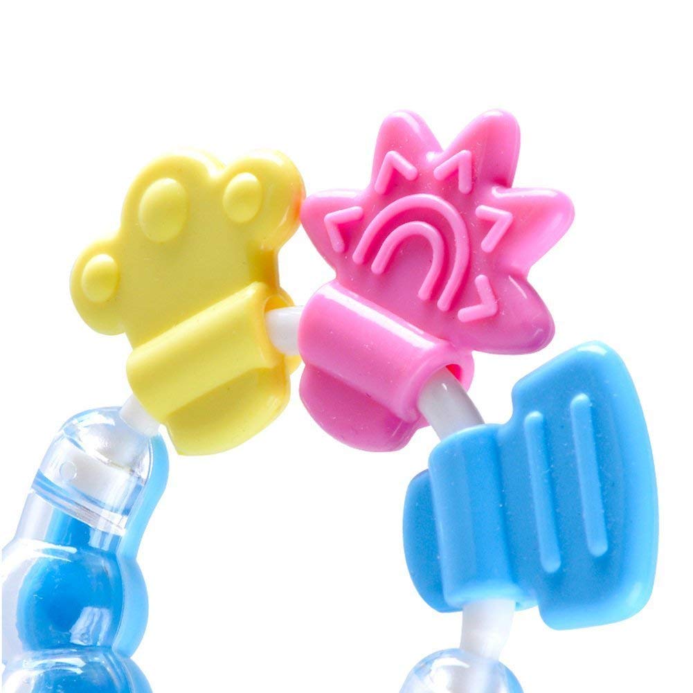 Lappu BPA-Free Silicone Fruit Teether for Babies 3-12 Months | Safe Chewing Toy for Infants | Perfect for Soothing Sore Gums During Teething, Travel, and Playtime