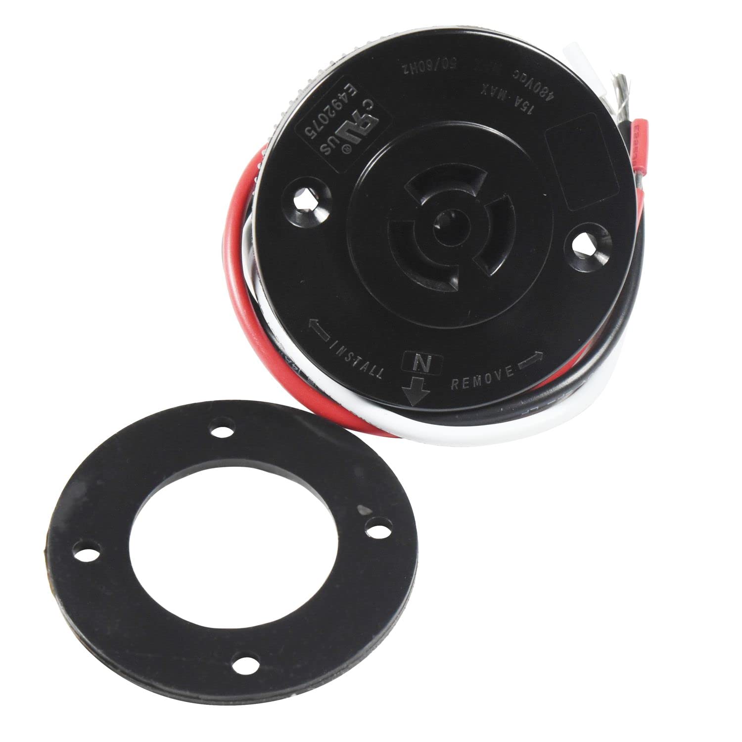 HQRP Photocell Sensor Shorting Cap with Receptacle - Outdoor Light Photoelectric Switch Short Circuit Cap Socket - Twist Lock Plug Base for LED Garage Light, Pole Light & Landscape Lighting - Perfect for Outdoor Security, Pathway & Garden Lighting Applications