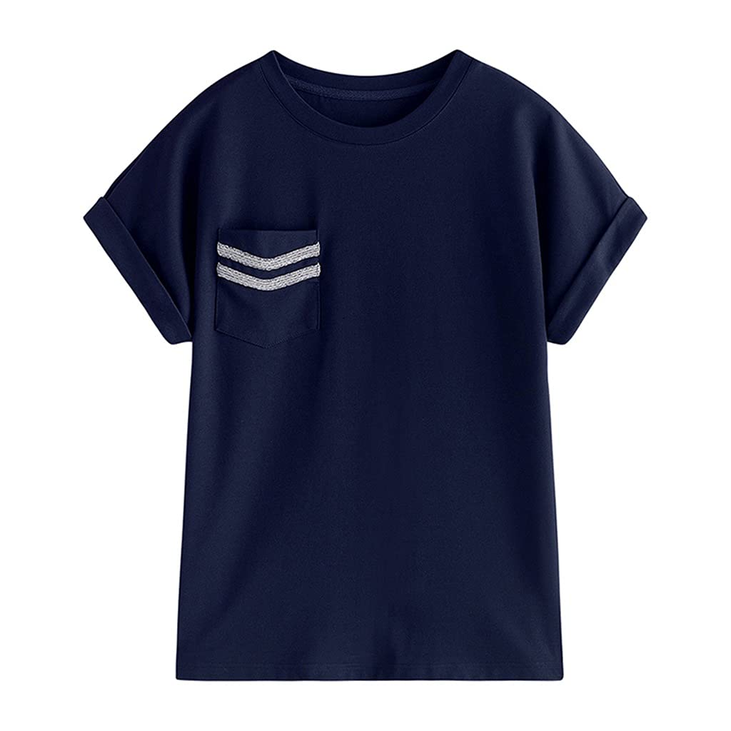 ZLDGYG Women's Summer Striped T-Shirt - Casual Loose Tee for Fashion & Harajuku Style