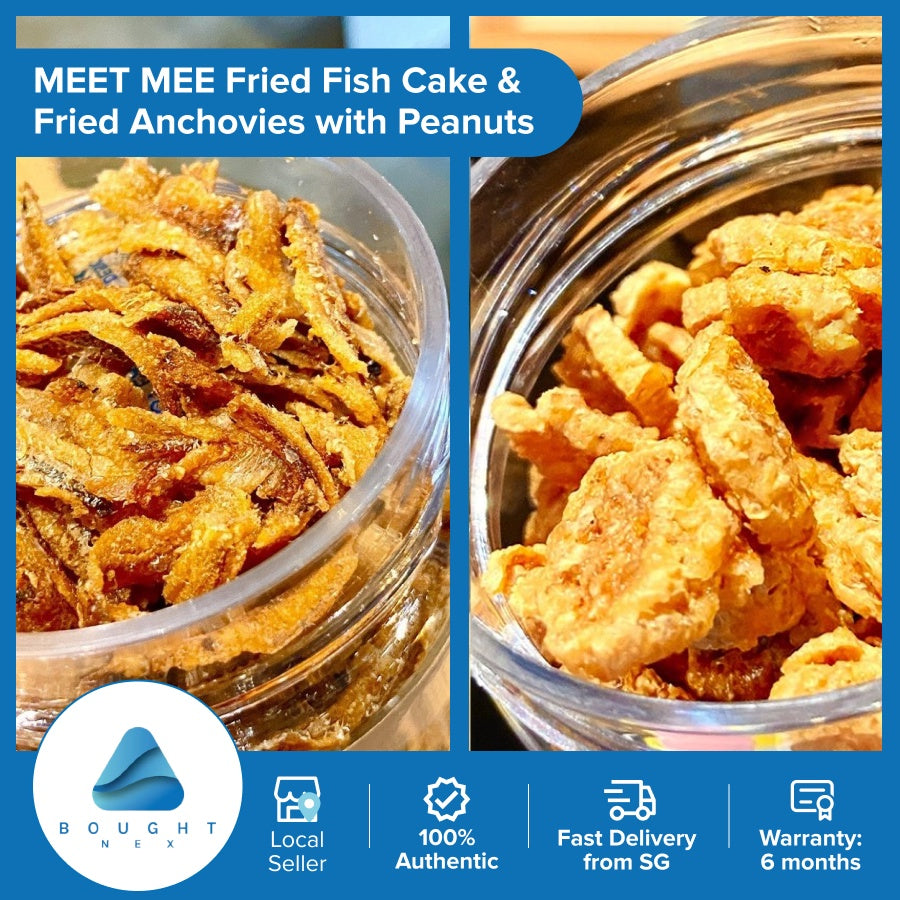 Crispy Fried Fish Cake & Anchovies with Peanuts Snack Mix - Korean Style Finger Food for Parties, Movie Nights & Quick Bites