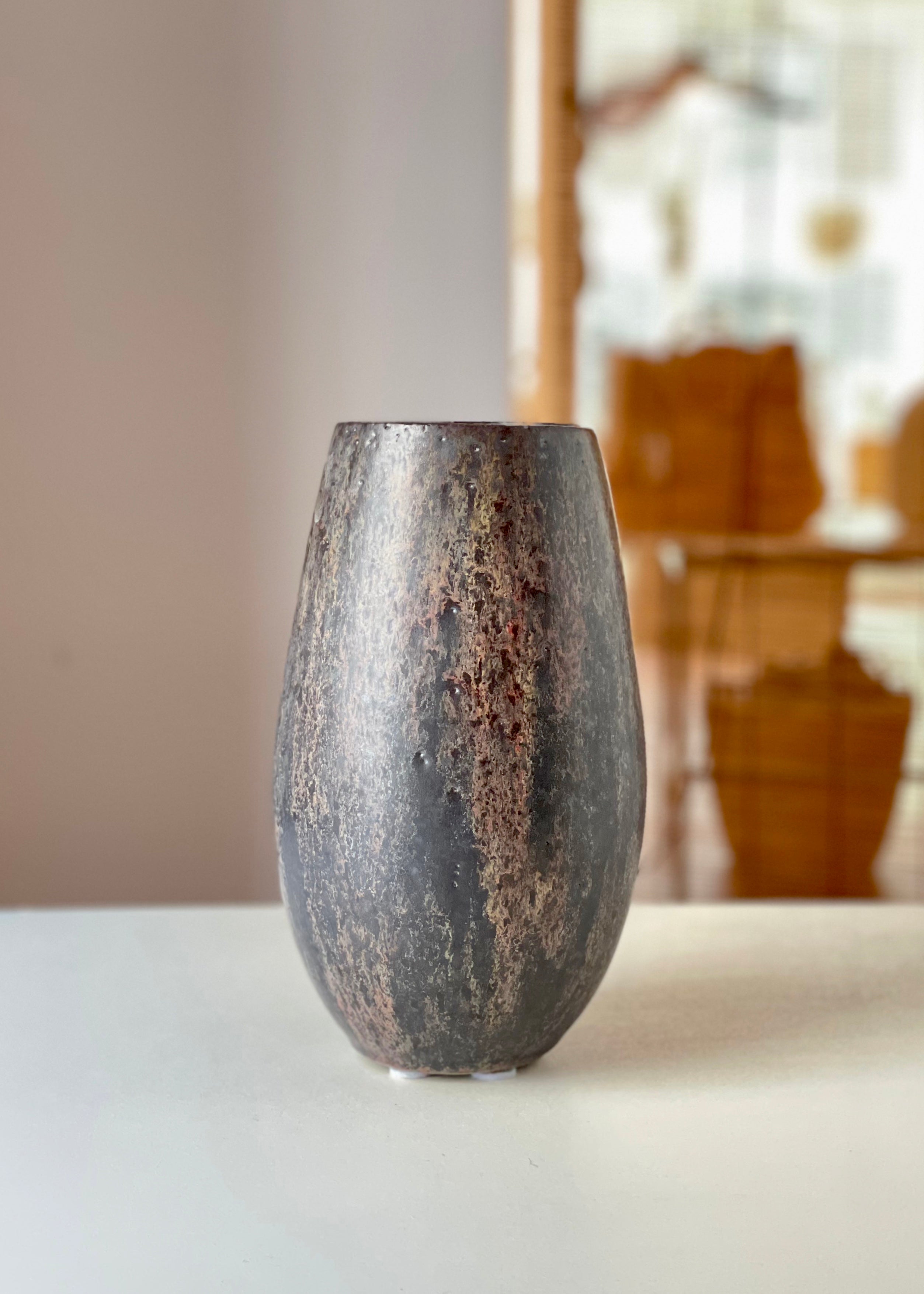 Aage Würtz Handmade Ceramic Vase - Scandinavian Modern Home Decor for Living Room, Dining Table & Wedding Centerpiece
