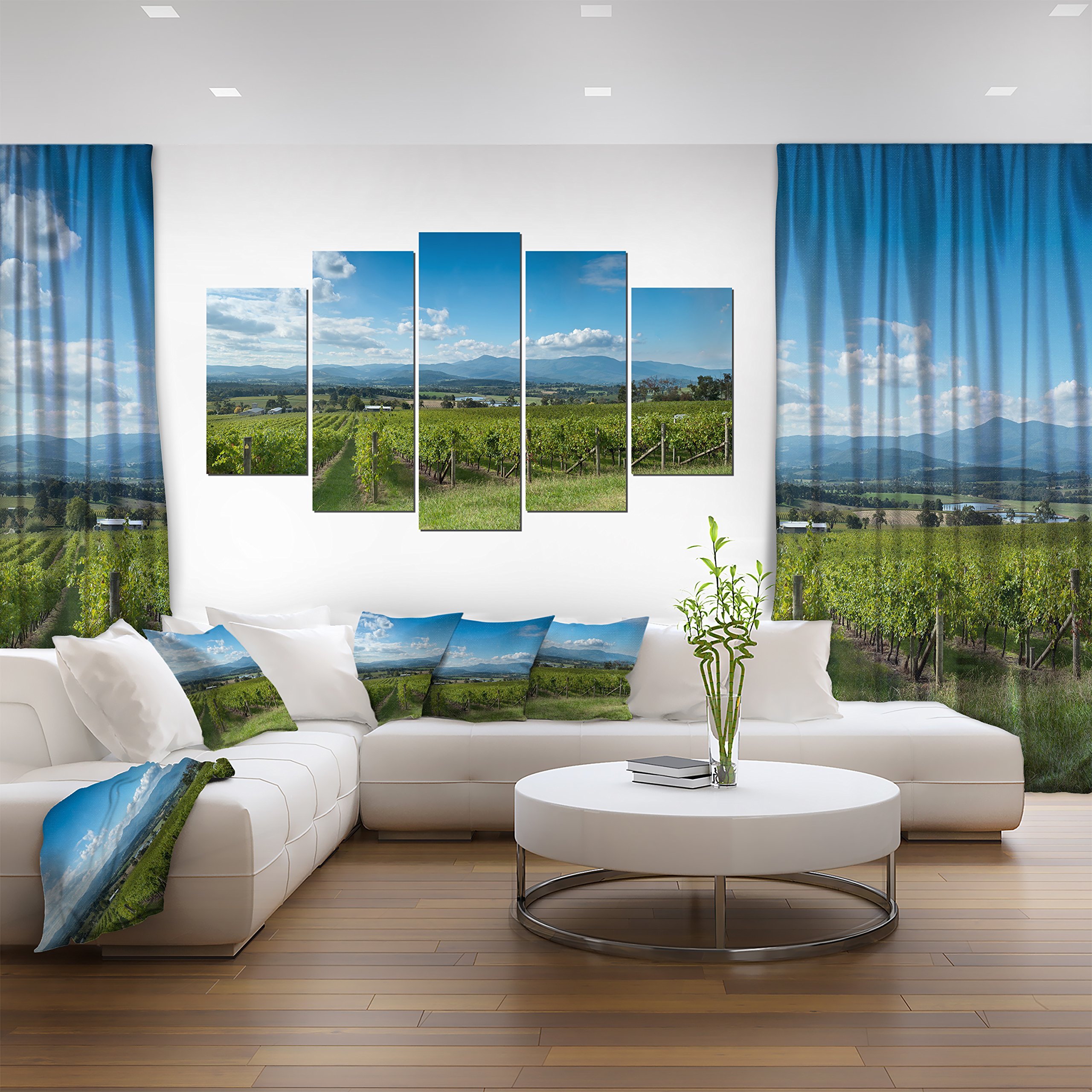 Designart Yarra Valley Melbourne Landscape Photography Canvas Art Print - Perfect for Living Room, Bedroom & Office Wall Decor