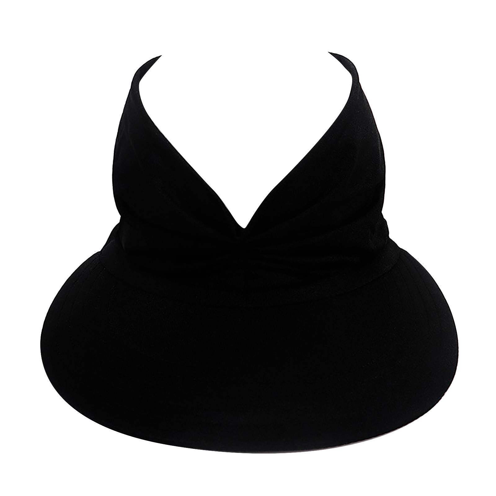 UV Protection Hollow Visor Hat for Women & Men - Breathable Summer Baseball Cap with Elastic Band - Perfect for Outdoor Sports, Hiking, and Beach Activities