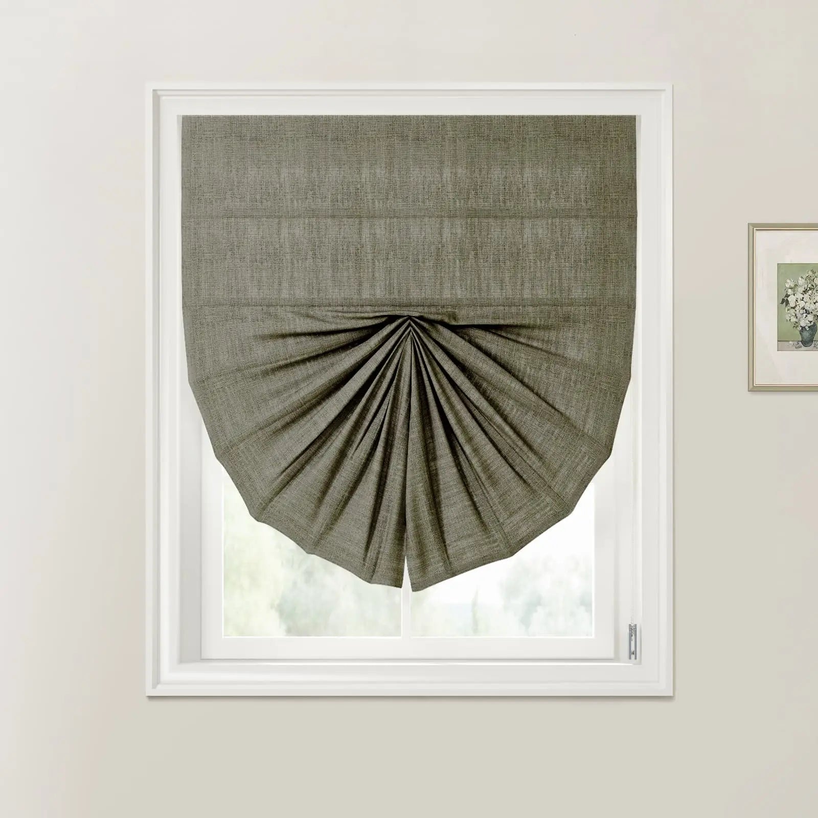 Custom Roman Shades with Cord Lift - Blackout Window Blinds for Bedroom & Living Room - Elegant Home Decor & Light Control Solution