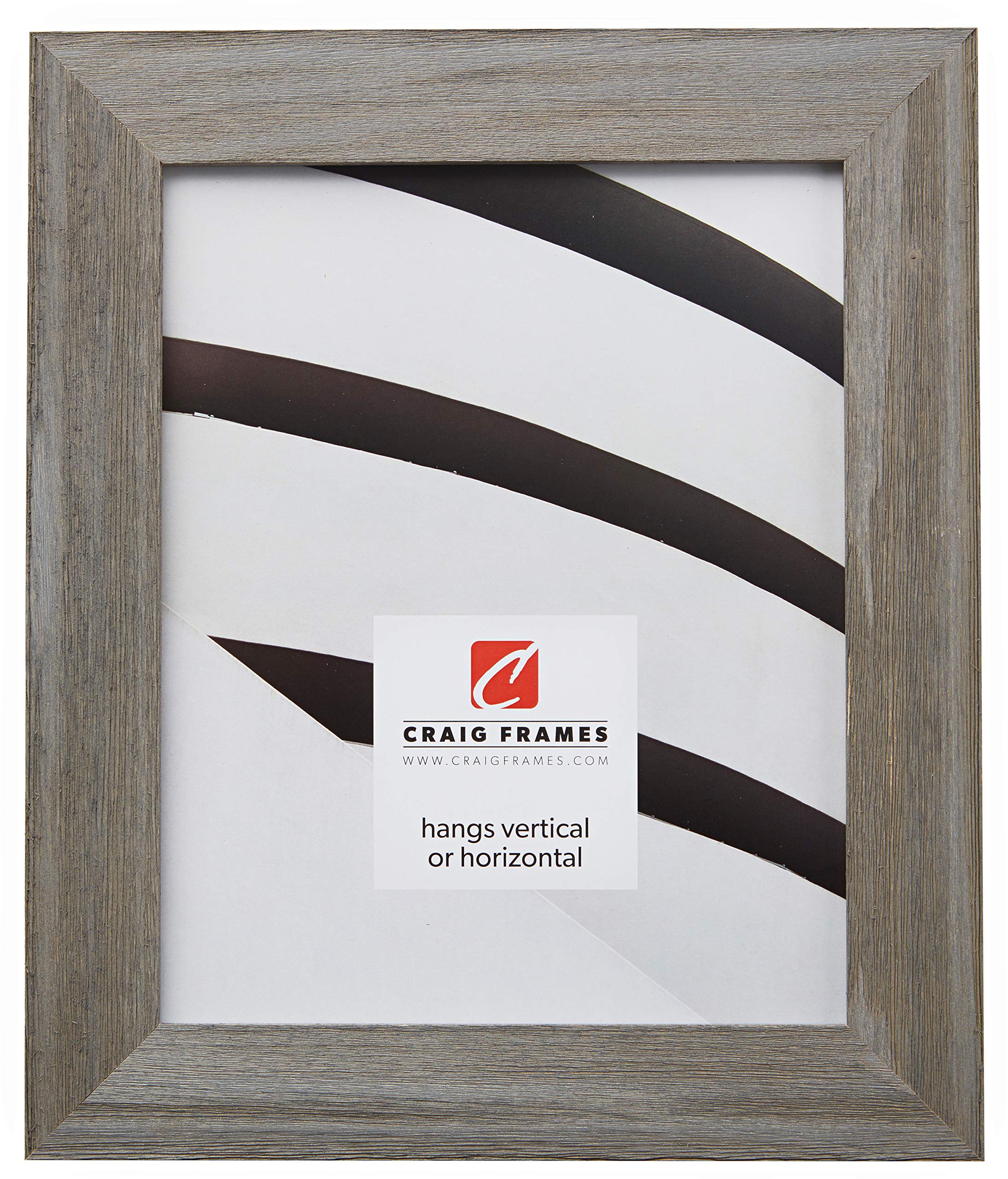 Craig Frames Barnwood Chic Rustic Hardwood Picture Frame 5x7 Inch Grey - Perfect for Farmhouse Decor, Wedding Photos & Wall Art Displays