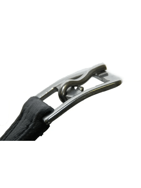 Premium Curved Buckle Hide Covered Stirrup Leathers - Dever Classic for Equestrian Riding & Horse Training