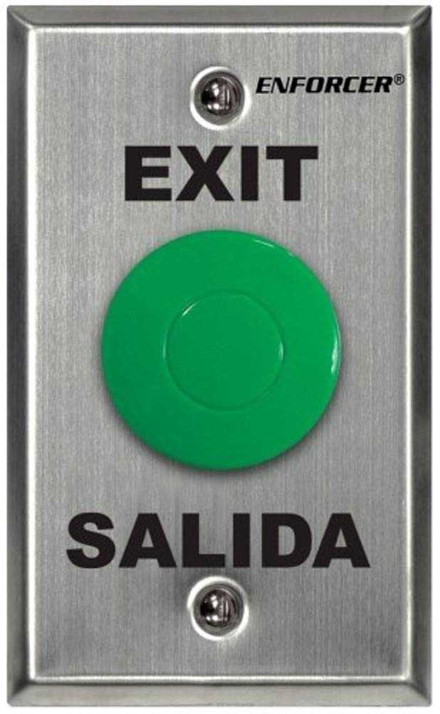 Seco-Larm Enforcer Slimline Green Request-to-Exit Plate with Pneumatic Timer (SD-7213-GSP) - Secure Access Control for Commercial Buildings & Offices
