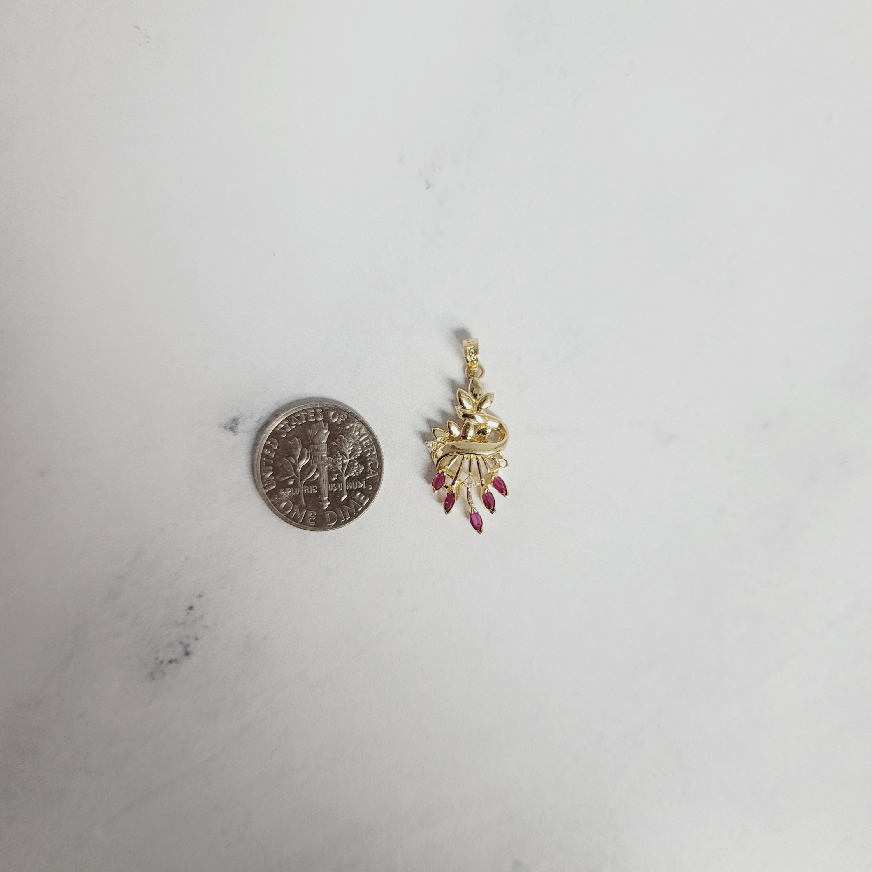 Exquisite Marquise Ruby Necklace - 0.50cttw Genuine Ruby in 14k Yellow Gold for Women - Perfect for Valentine's Day, Anniversary & Special Occasion Gifts