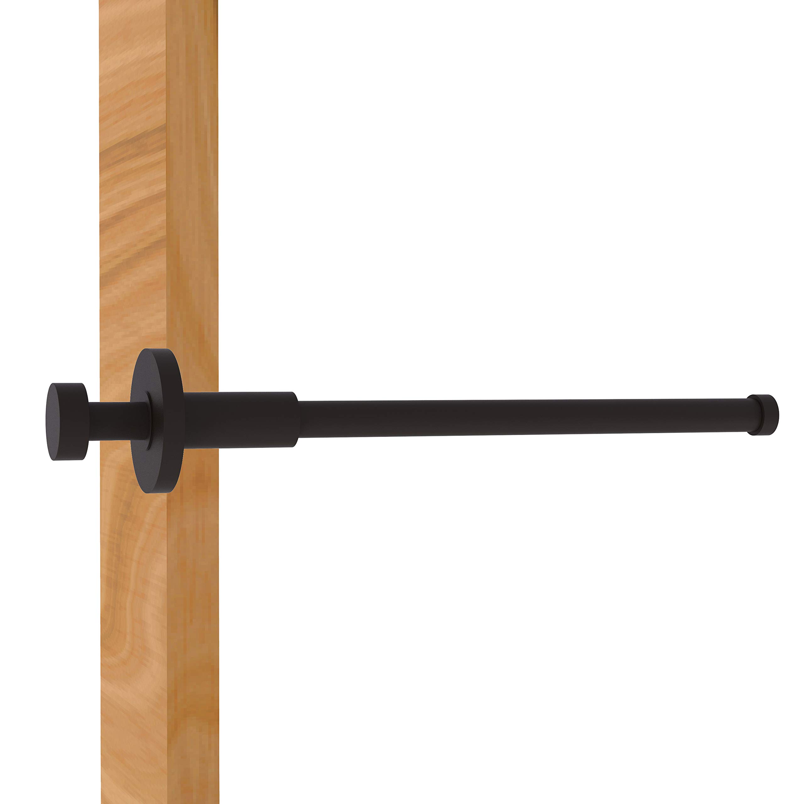 Allied Brass Fresno Collection 10-Inch Retractable Pullout Garment Rod - Oil Rubbed Bronze Finish for Closet Organization & Space Saving