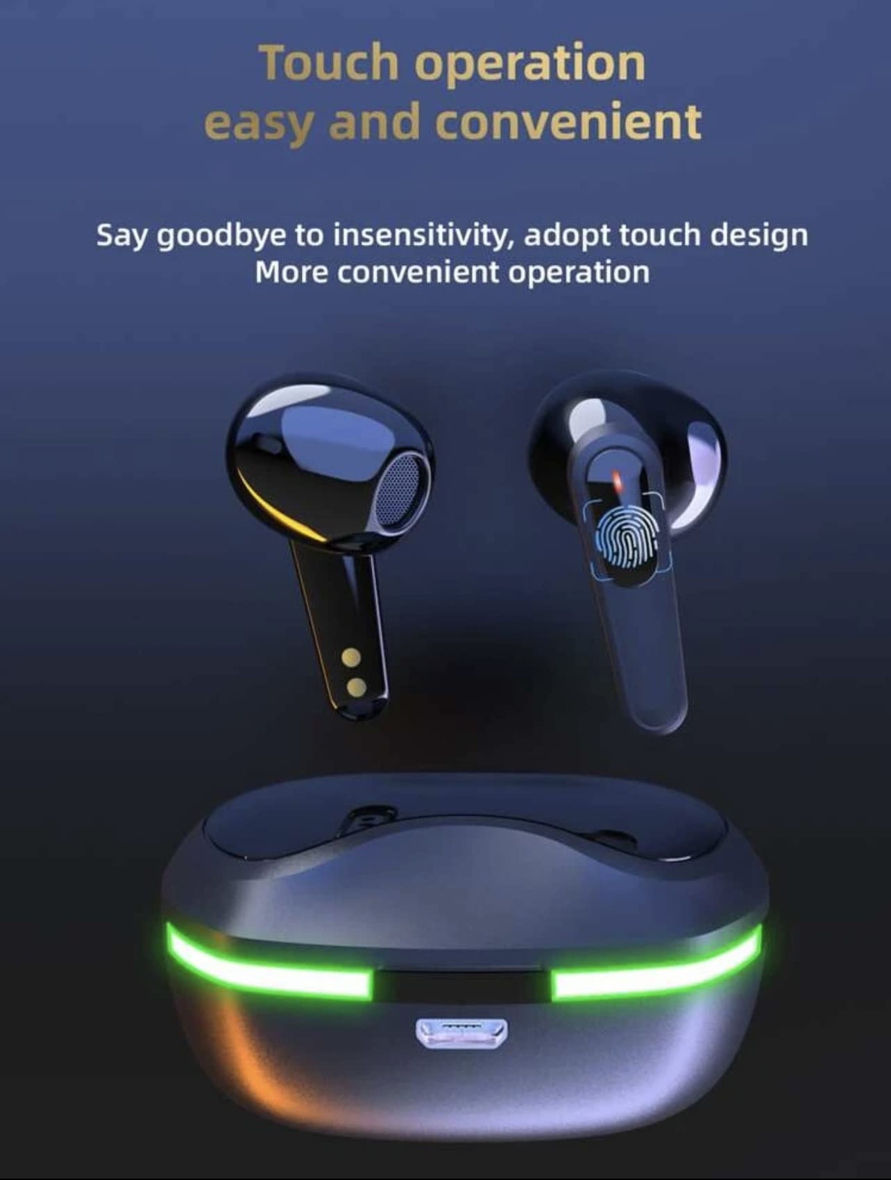 Premium True Wireless Earbuds - Bluetooth 5.0 Stereo Headphones with Noise Cancelling, 24H Playtime, IPX7 Waterproof - Perfect for Gym, Running, Workouts & Commuting