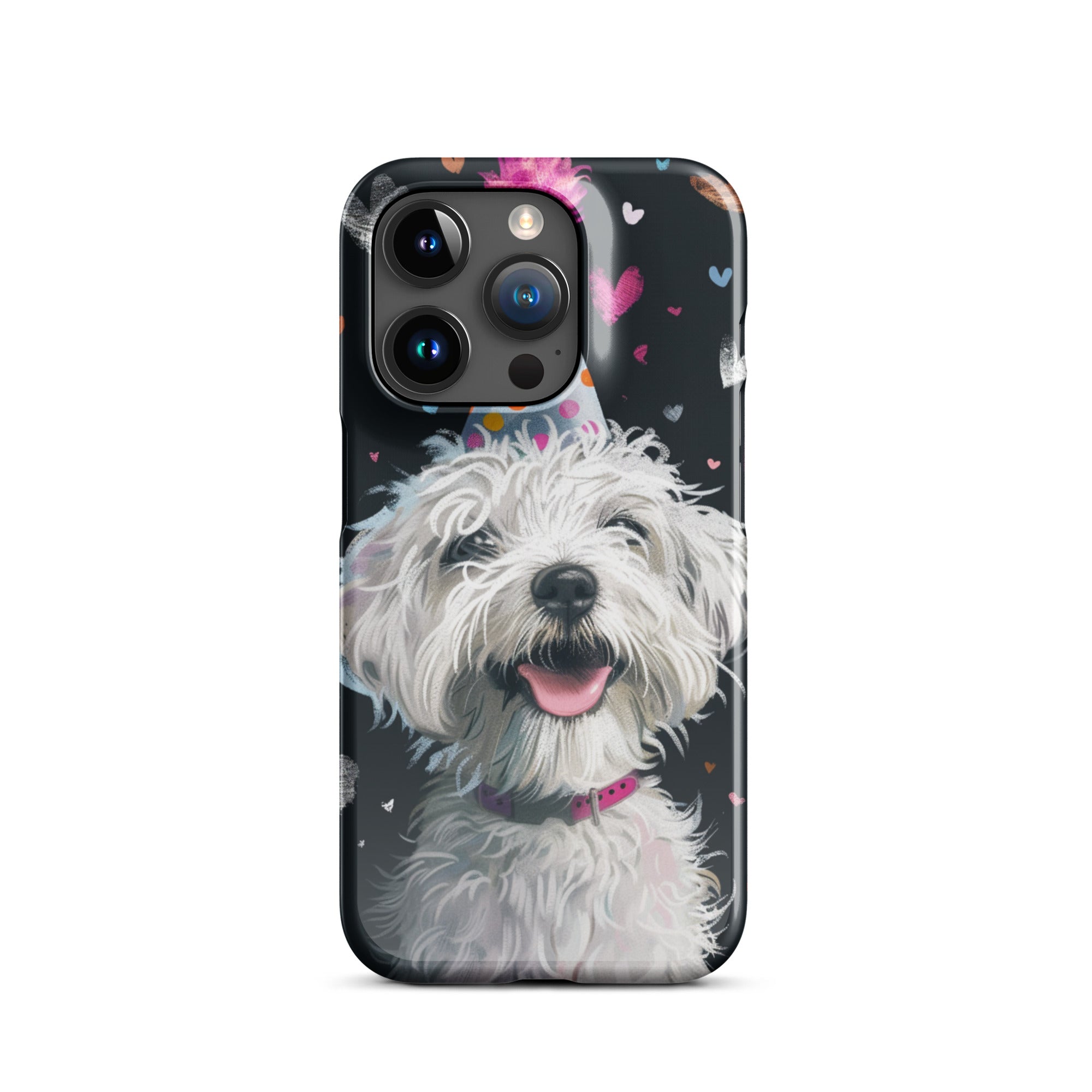 Cute Dog Pattern iPhone Snap Case - Durable Protective Cover for iPhone 11/12/13/14/15 - Perfect for Pet Lovers & Daily Use